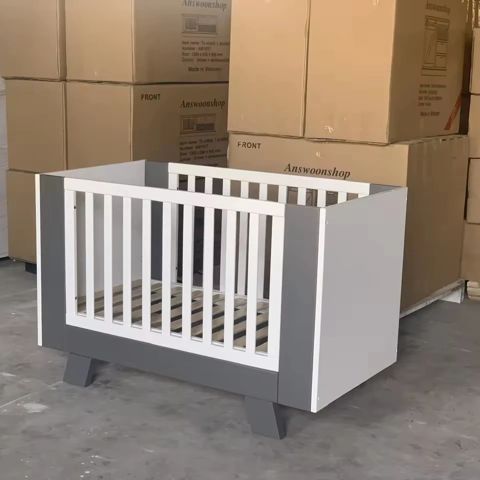 White Wooden Baby Cribs – Tan Phuoc Furniture