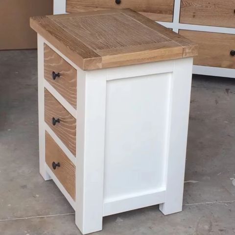 WHITE Oak nightstand – Tan Phuoc Furniture