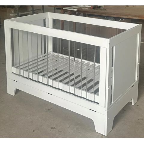 White Wooden Cot 302 – Tan Phuoc Furniture
