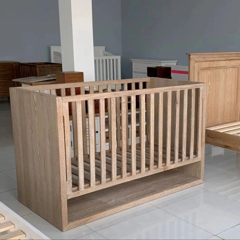 Brown Crib Set Modern Design – Tan Phuoc Furniture