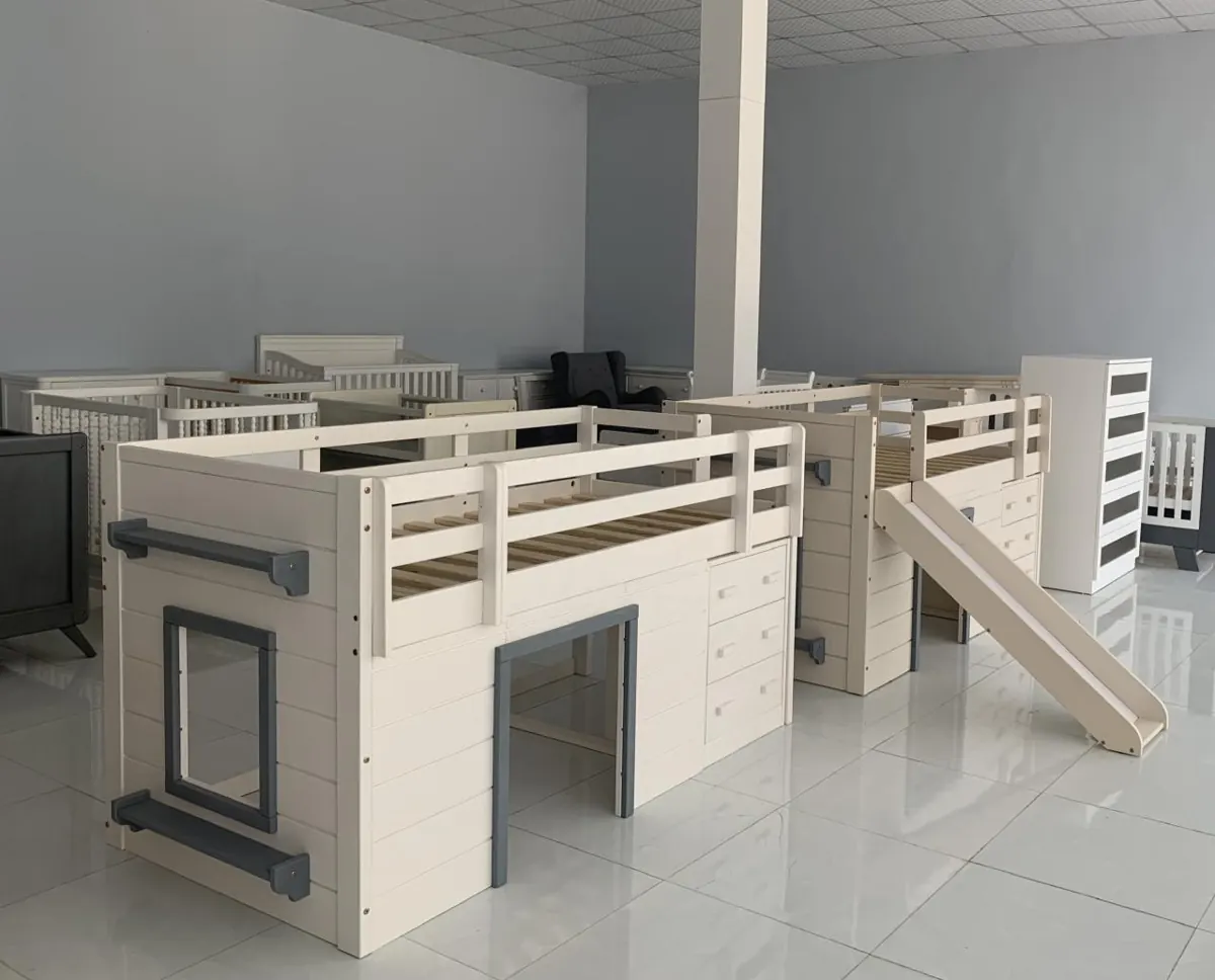 Bunk Bed with Slide & Drawer Steps – view 4