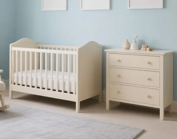 Classic Crib with 3-Drawer Changing Cabinet – view 1