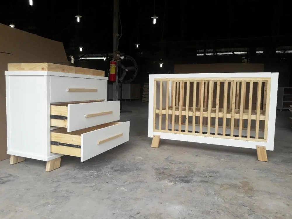 Crib & Drawer Cabinet Nursery Set – view 4