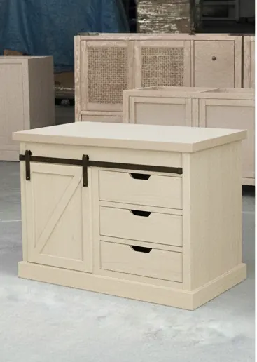 Farmhouse Bathroom Vanity with Sliding Door – view 2