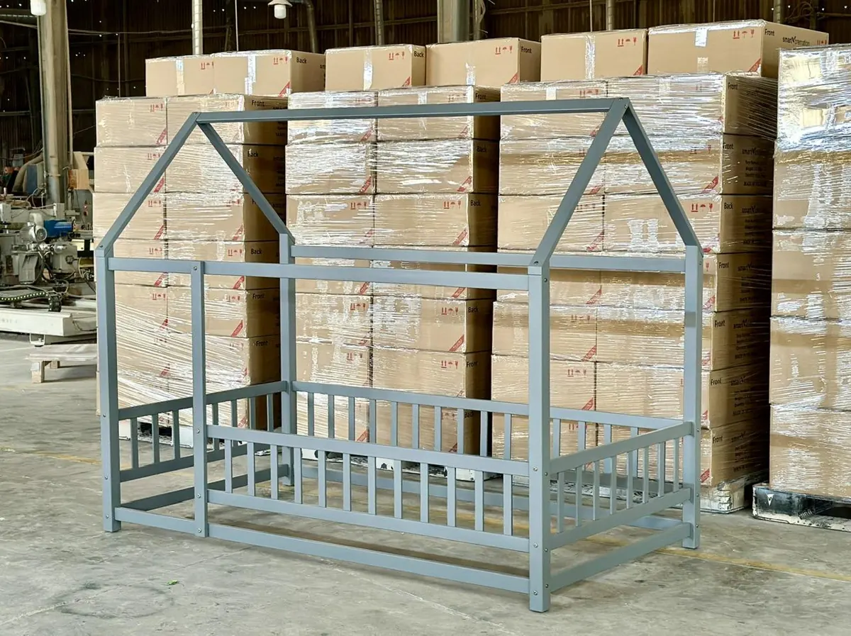 House-Shaped Kids' Bed with Rails – view 2