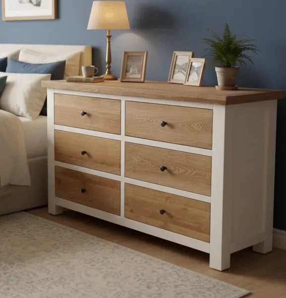 Oak 6-Drawer Dresser