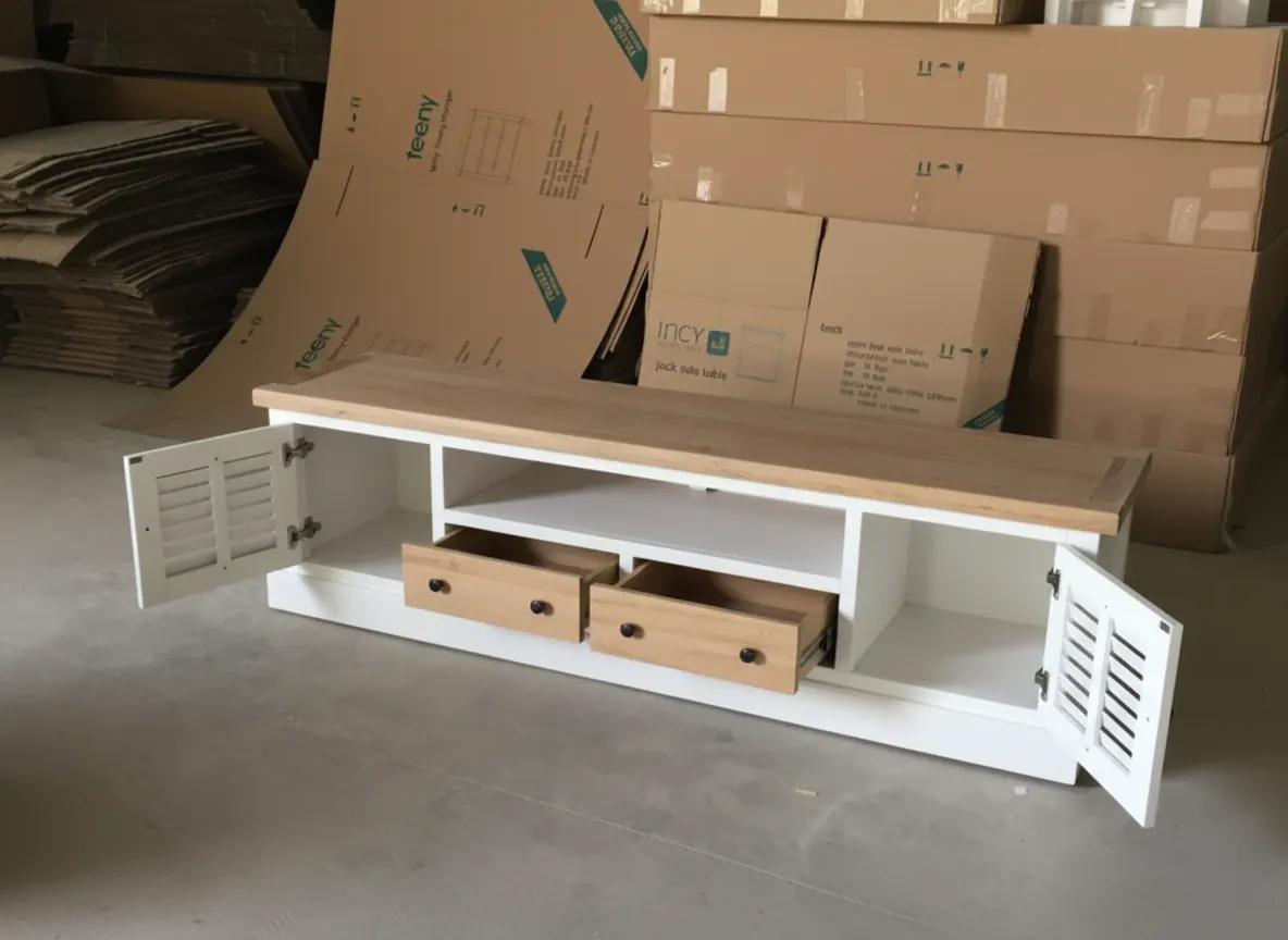 Oak TV Console – view 4