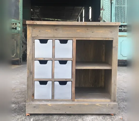 Antique Pine Dresser - Dressers & Storage by Tan Phuoc Furniture, Vietnam