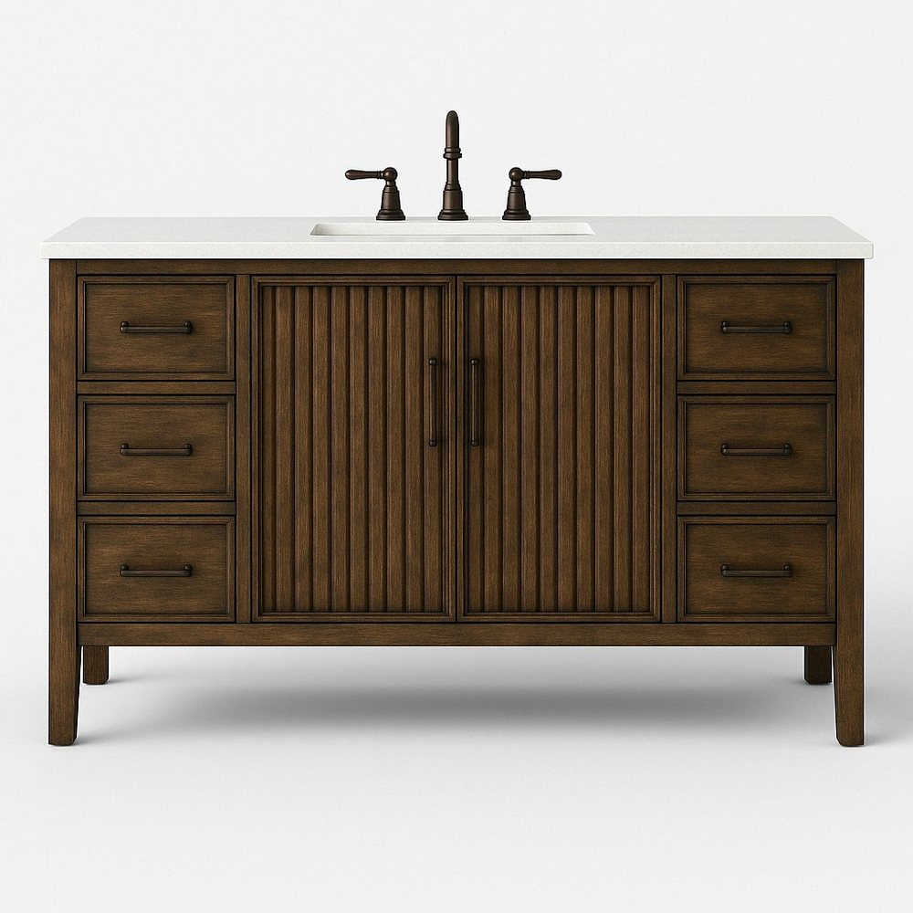 Bathroom Vanity, Style 103 - Bathroom Vanities, flat-pack, Tan Phuoc Furniture Vietnam
