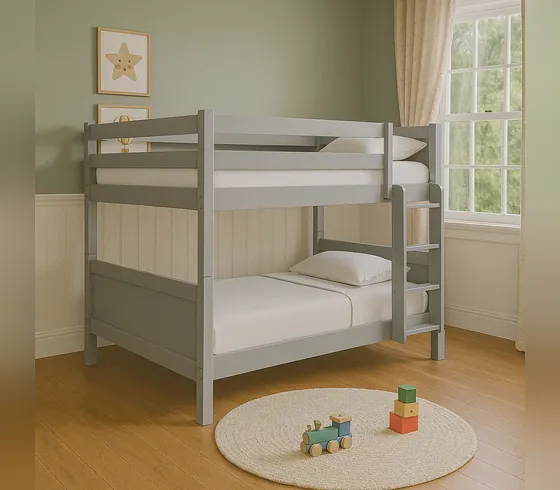 Grey Twin-over-Twin Bunk Bed - Bunk & Loft Beds by Tan Phuoc Furniture, Vietnam