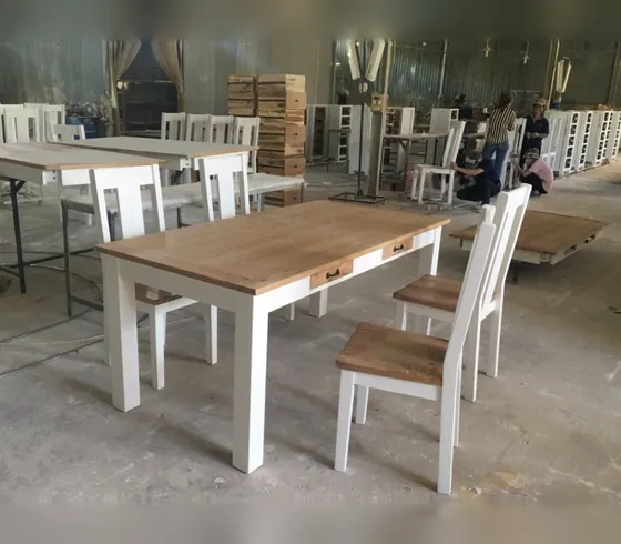 Oak Dining Table Set - Bedroom & Dining by Tan Phuoc Furniture, Vietnam