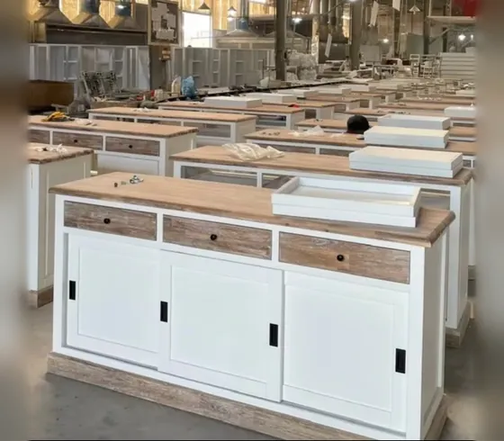 Rustic Dresser with Sliding Doors - Dressers & Storage by Tan Phuoc Furniture, Vietnam