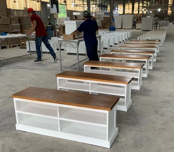 White & Oak TV Stand - TV & Media Units by Tan Phuoc Furniture, Vietnam