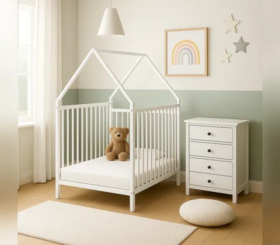 White House Bed with Roof, Twin - Kids' Beds by Tan Phuoc Furniture, Vietnam