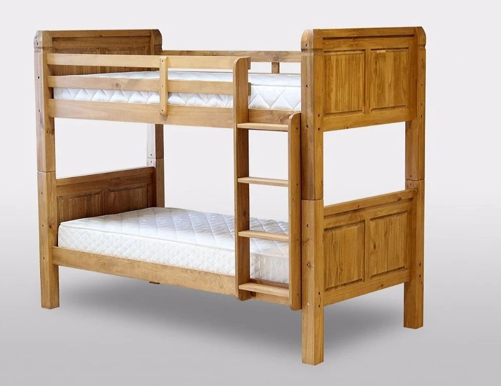 Wooden Bunk Bed, Honey Tone - Bunk & Loft Beds, flat-pack, Tan Phuoc Furniture Vietnam