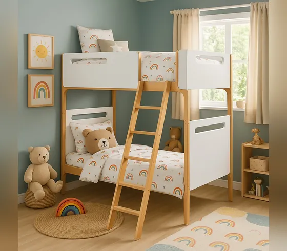 Wooden Bunk & Loft Bed, Style 101 - Bunk & Loft Beds by Tan Phuoc Furniture, Vietnam