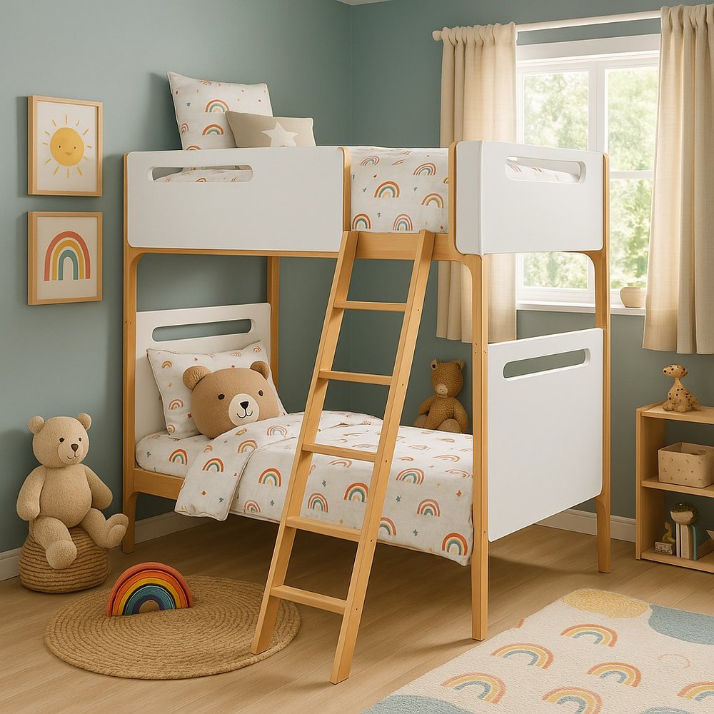 Wooden Bunk & Loft Bed, Style 101 - Bunk & Loft Beds, flat-pack, Tan Phuoc Furniture Vietnam