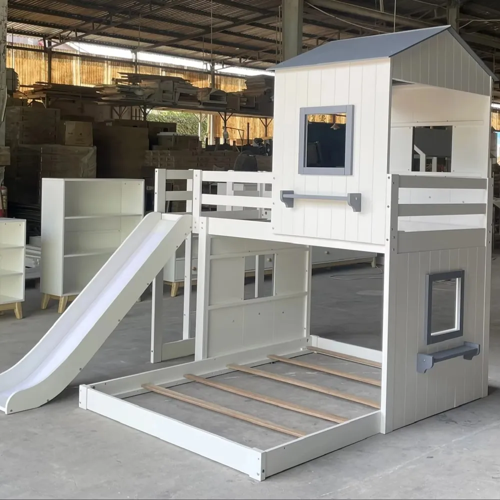 Wooden Bunk & Loft Bed, Style 102 - view 2