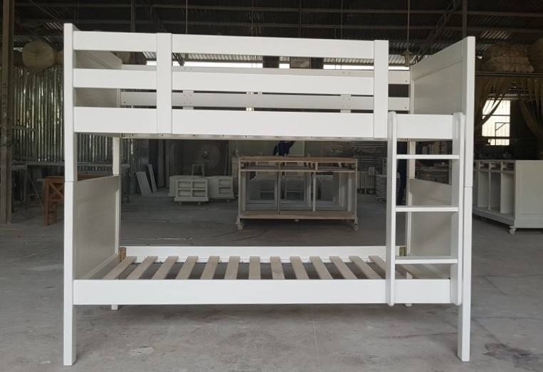 Wooden Bunk & Loft Bed, Style 104 - Bunk & Loft Beds, flat-pack, Tan Phuoc Furniture Vietnam