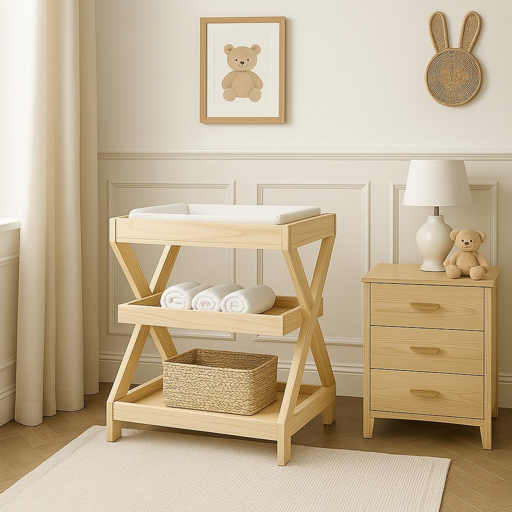 Wooden Nursery Furniture, Style 103 - Nursery, flat-pack, Tan Phuoc Furniture Vietnam