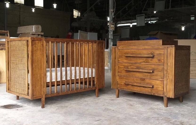 Wooden Nursery Furniture, Style 105 - Nursery, flat-pack, Tan Phuoc Furniture Vietnam