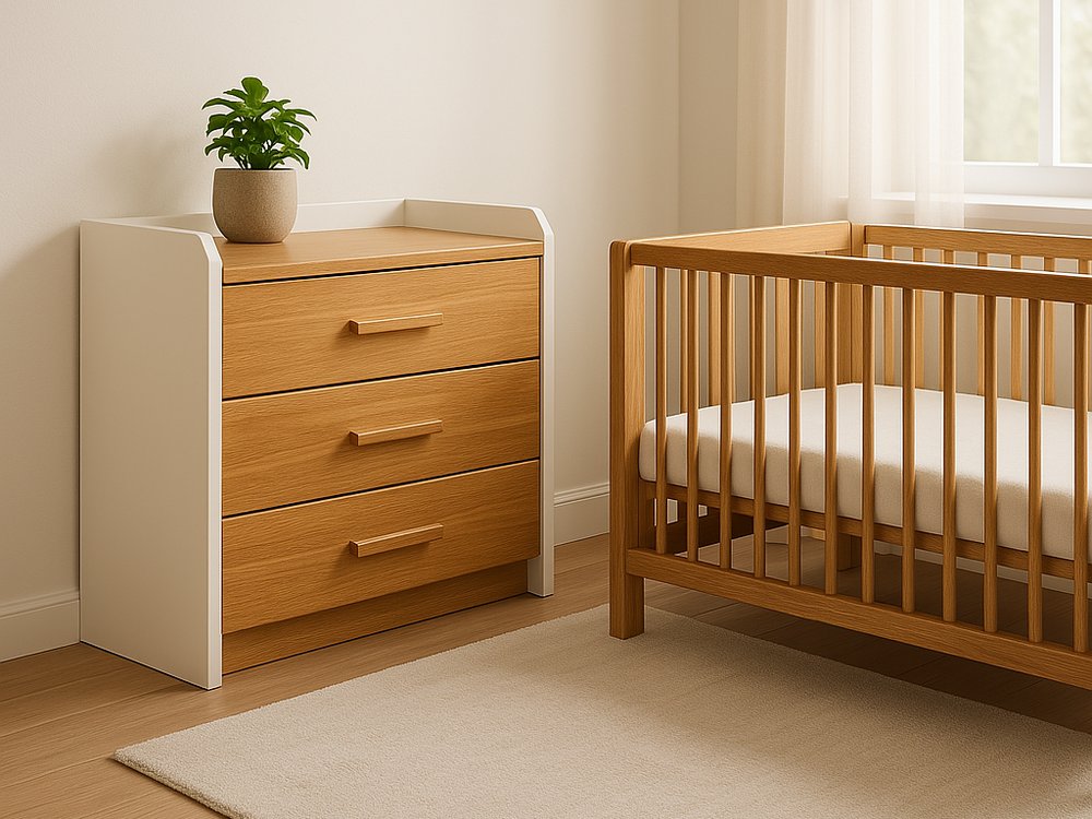 Wooden Nursery Furniture, Style 106 - Nursery, flat-pack, Tan Phuoc Furniture Vietnam
