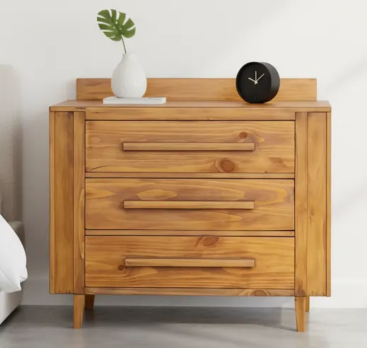 Solid Wood 3-Drawer Chest – view 1