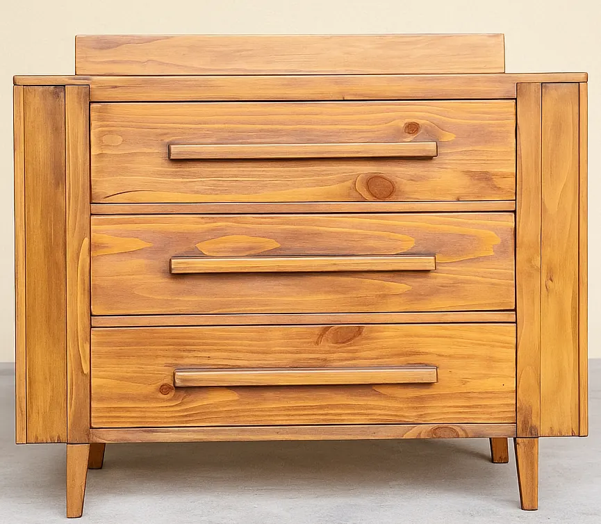 Solid Wood 3-Drawer Chest – view 2