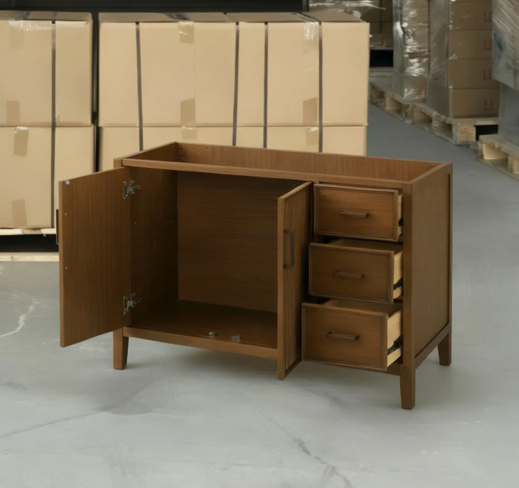Wood Vanity with Artificial Stone Top – view 2