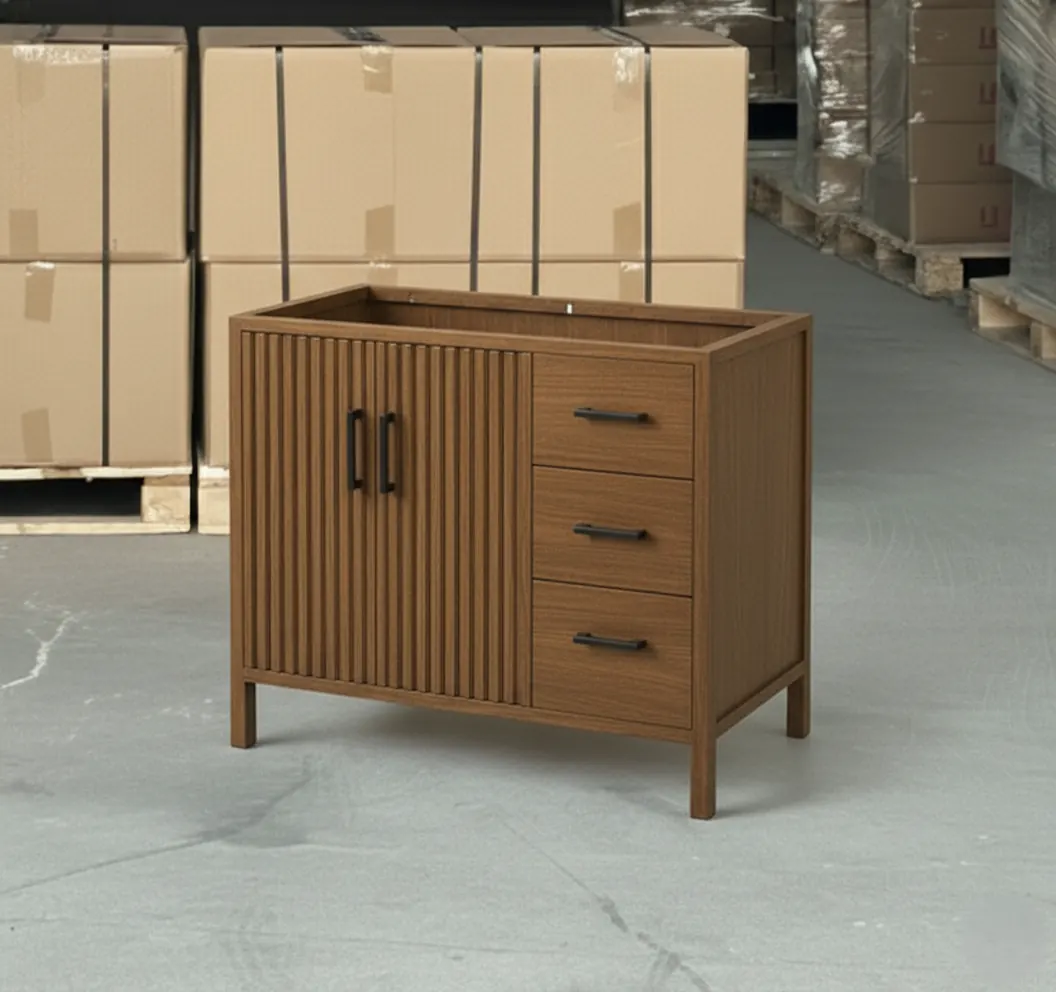 Wood Vanity with Artificial Stone Top – view 4