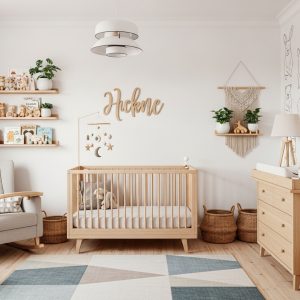👶Natural Oak crib