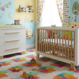 🌟Children's Furniture Set: Crib & Drawer Cabinet - Direct Manufacturer & Exporter